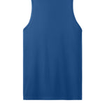 Medium Blue Next Level tank, back view
