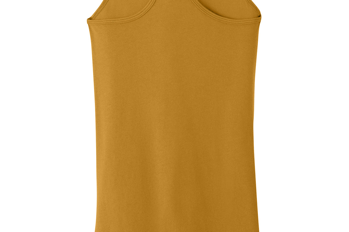 Mustard Next Level tank, back view