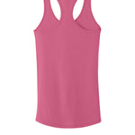 Medium Pink Next Level tank, back view