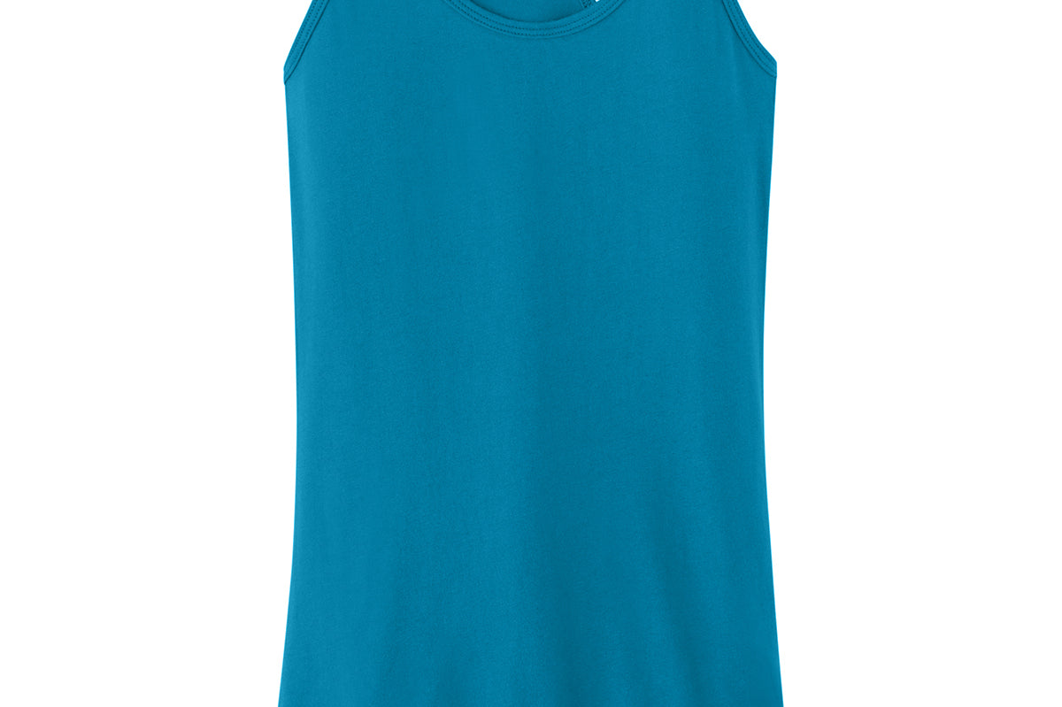 Turquoise Next Level tank, front view