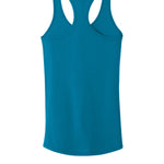 Turquoise Next Level tank, back view