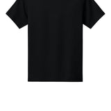 Black Bella+Canvas tee shirt, front view