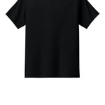 Black Bella+Canvas tee shirt, back view