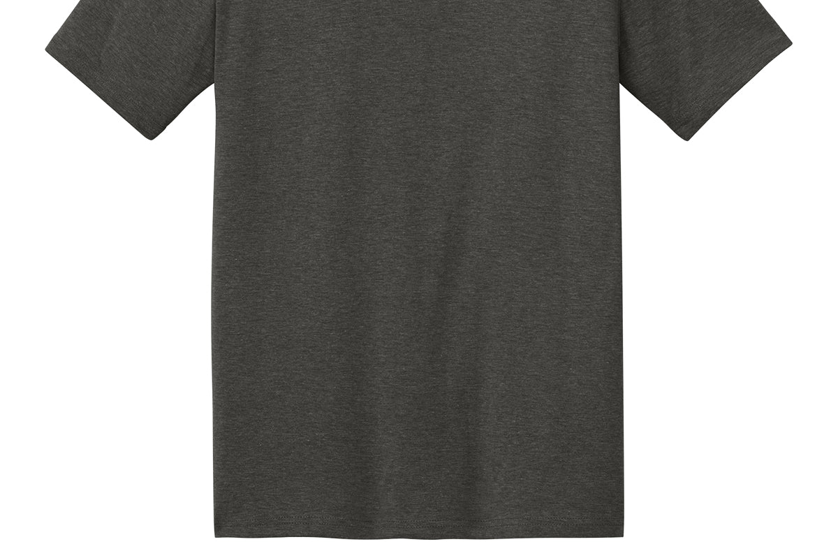 Dark Heather Grey District tee shirt, back view