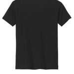Toddler black gildan Infant/Toddler Black Tee Shirt, back view