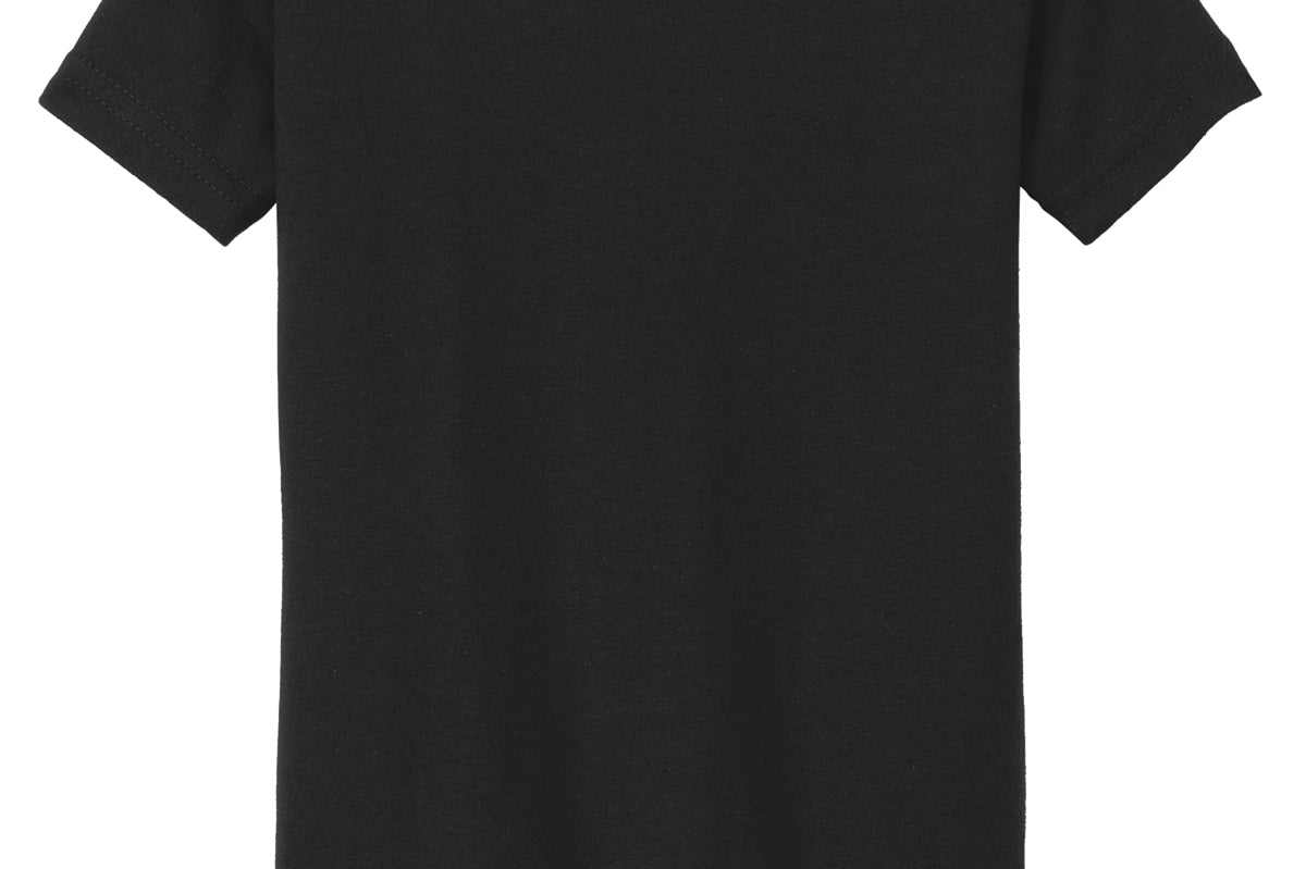 Toddler black gildan Infant/Toddler Black Tee Shirt, back view
