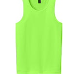 Adult fluorescent lime green gildan Fluorescent Lime Green Tank, front view