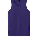 Adult purple gildan Purple Tank, front view
