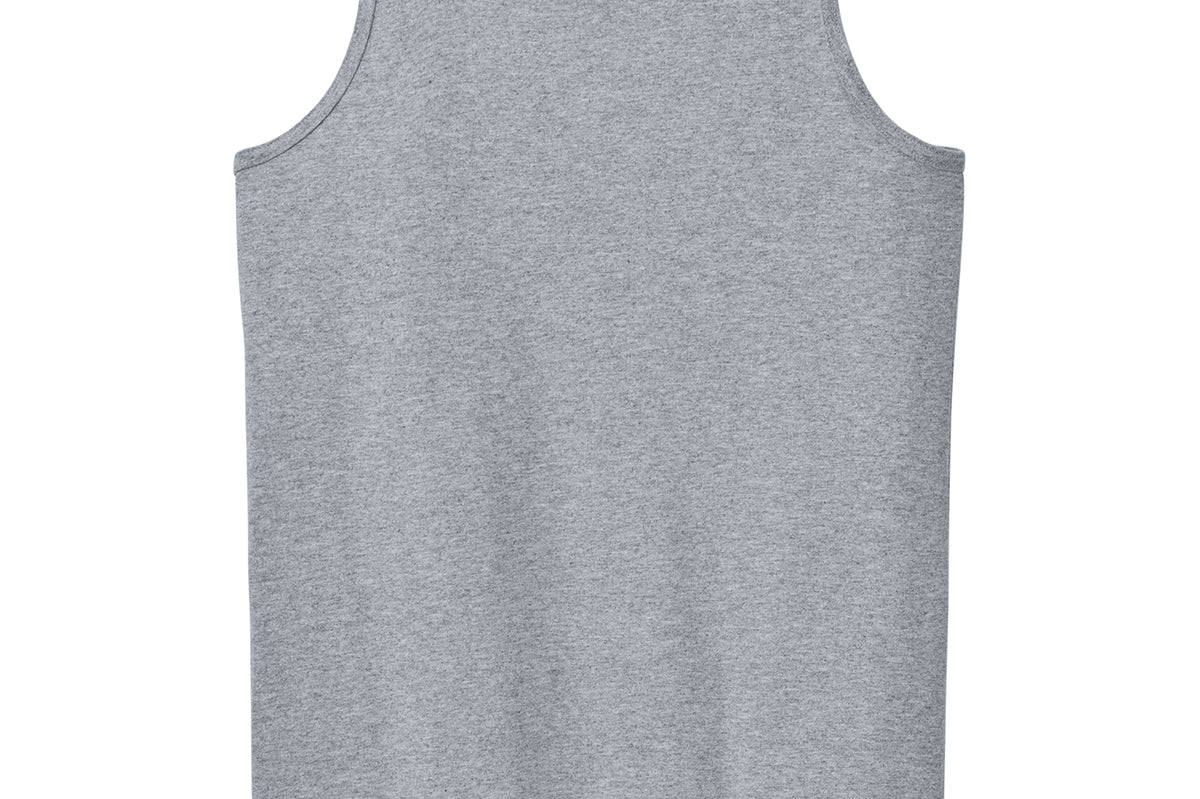 Adult sport grey gildan Sport Grey Tank, front view