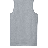 Adult sport grey gildan Sport Grey Tank, back view