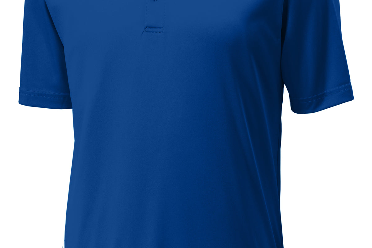 Adult true royal sporttek True Royal Polo, front view