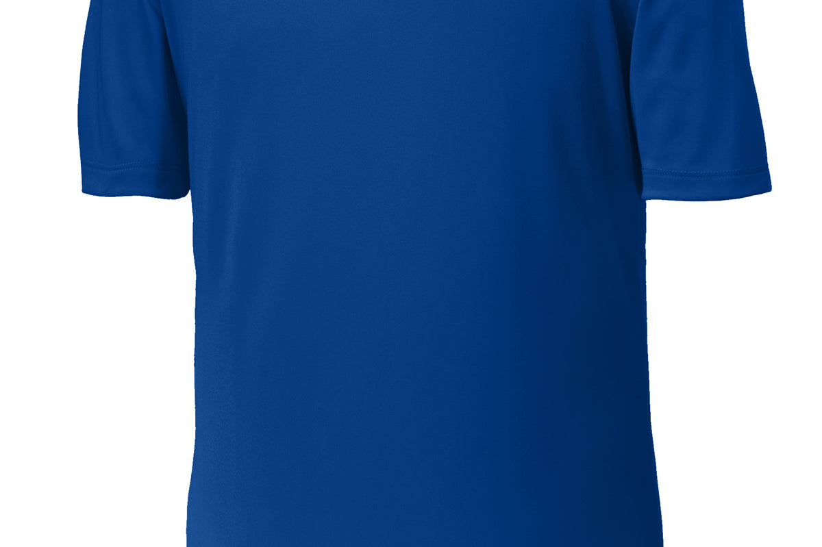 Adult true royal sporttek True Royal Polo, back view