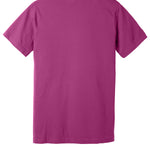 Dark Pink Bella + Canvas tee shirt, back view