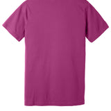 Dark Pink Bella + Canvas tee shirt, back view