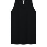 Black Bella+Canvas tank, front view