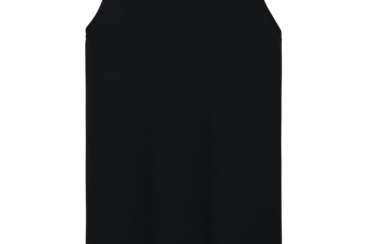 Black Bella+Canvas tank, front view