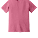 Medium Pink Comfort Colors tee shirt, front view