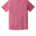 Medium Pink Comfort Colors tee shirt, back view