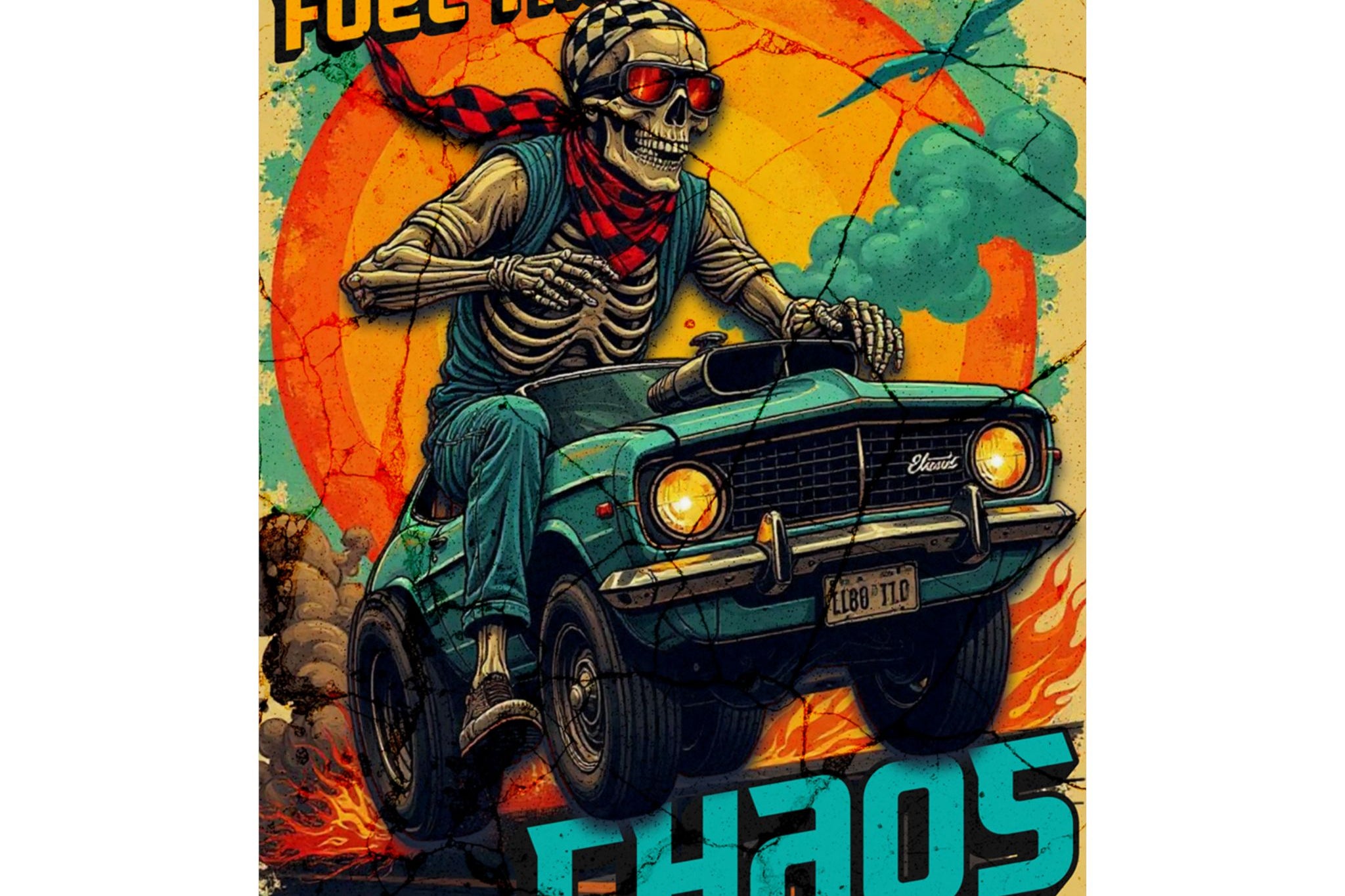 Fuel the Chaos – Garage Wall Poster