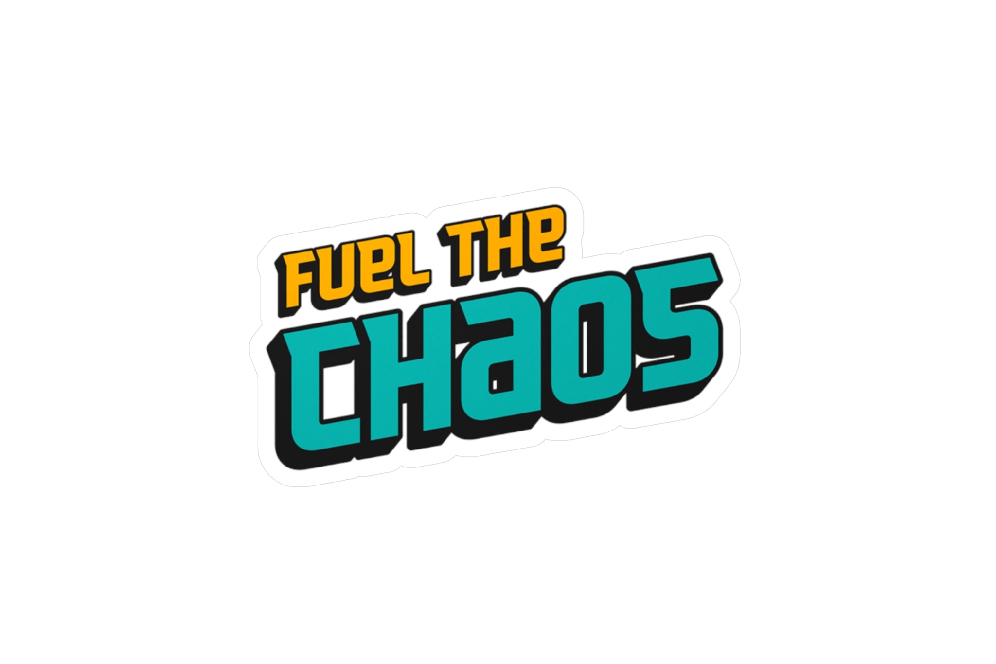 Fuel the Chaos Vinyl Decal – Text Only
