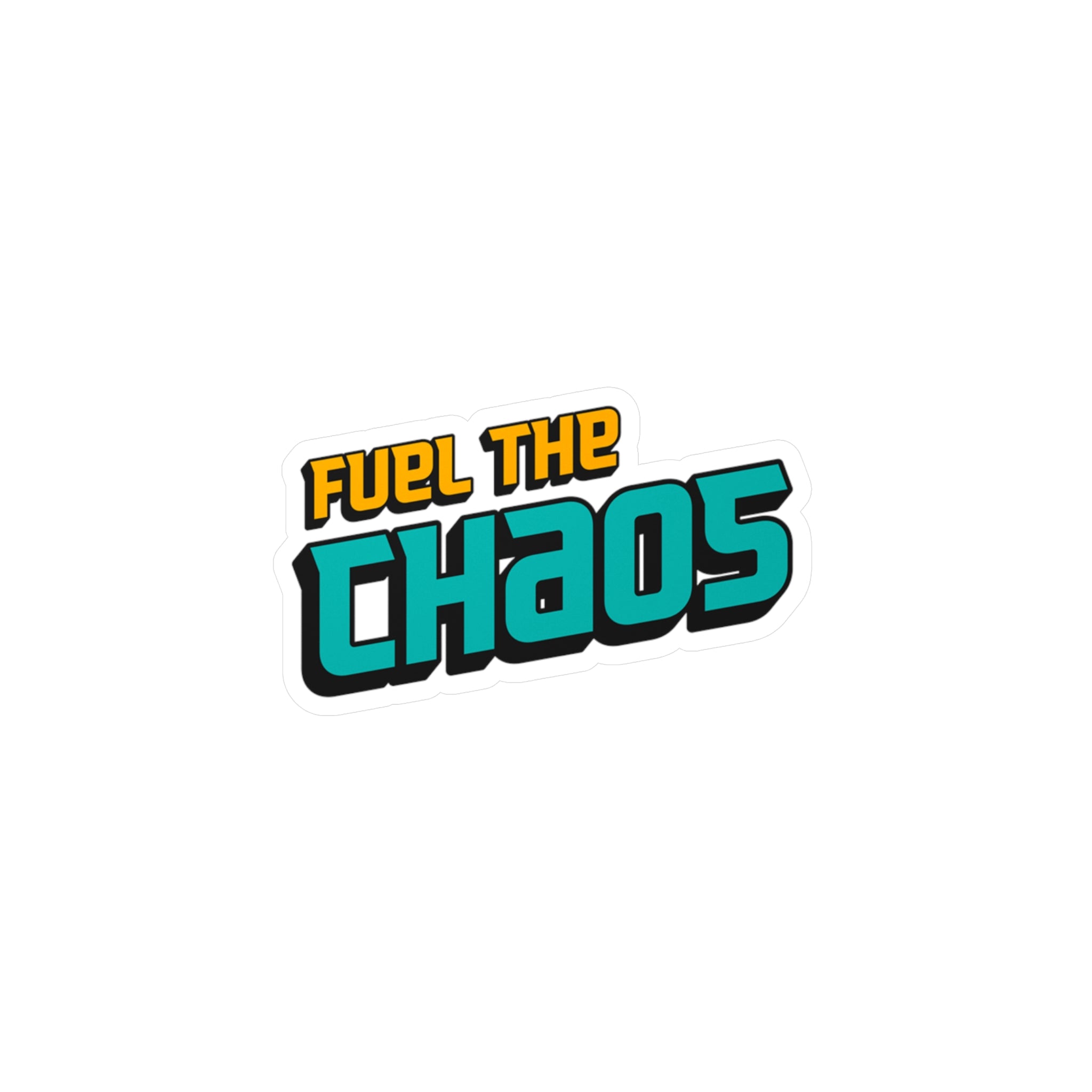 Fuel the Chaos Vinyl Decal – Text Only