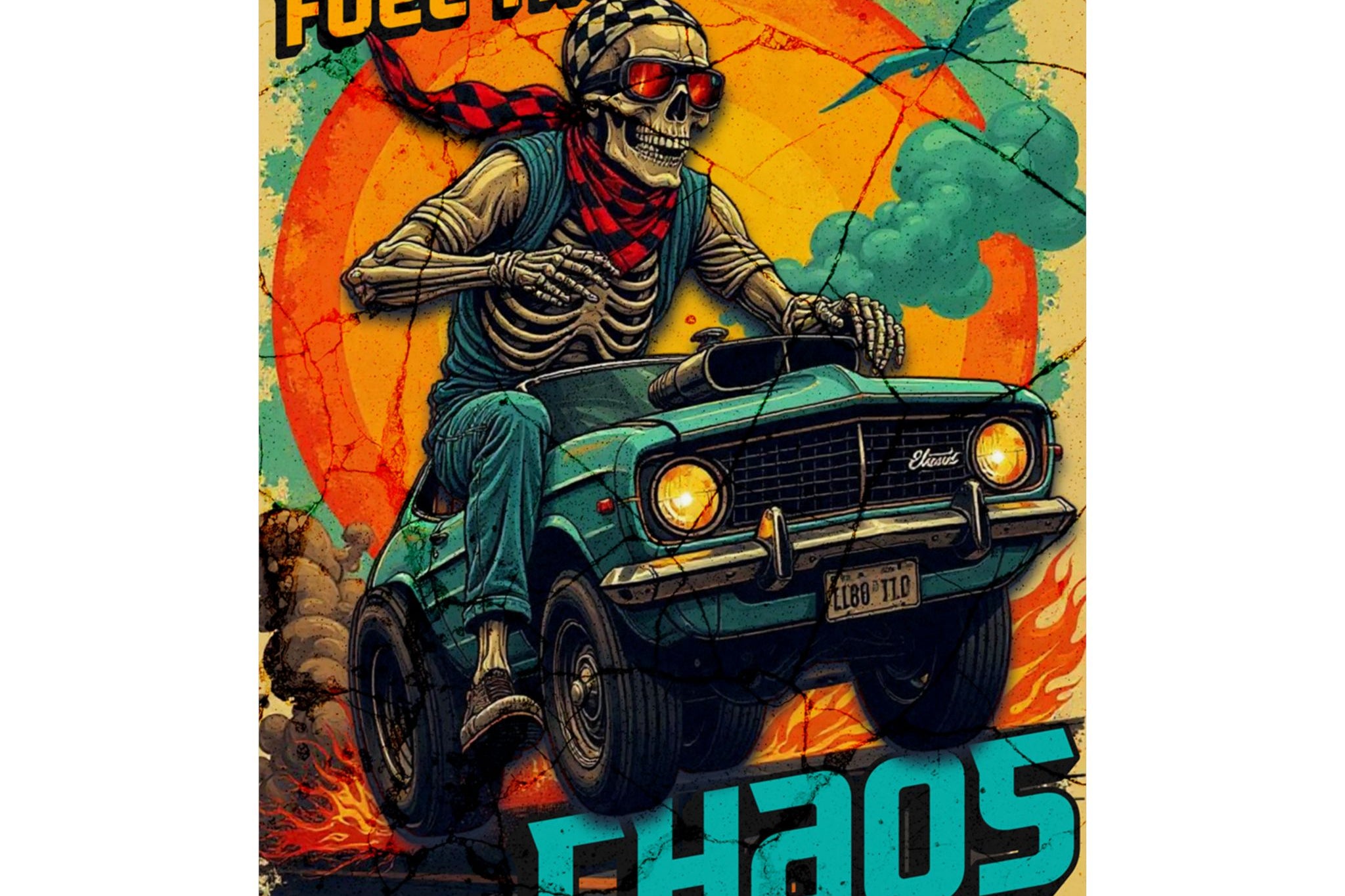 Fuel the Chaos – Garage Wall Poster