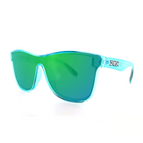 Driven Sunglasses - Slide Job Teal Black Acid Apparel