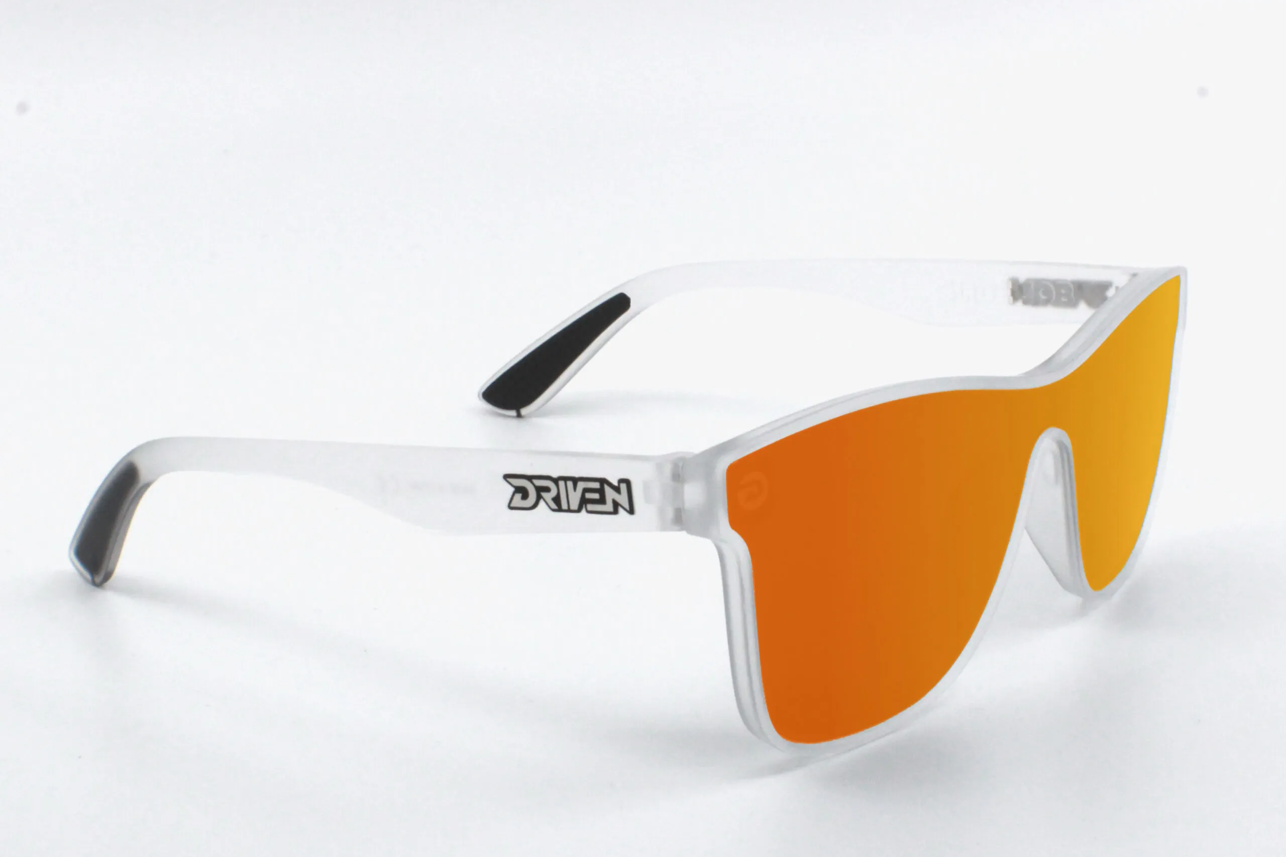 Driven Sunglasses - Slide Job Matte Clear Black Acid Apparel