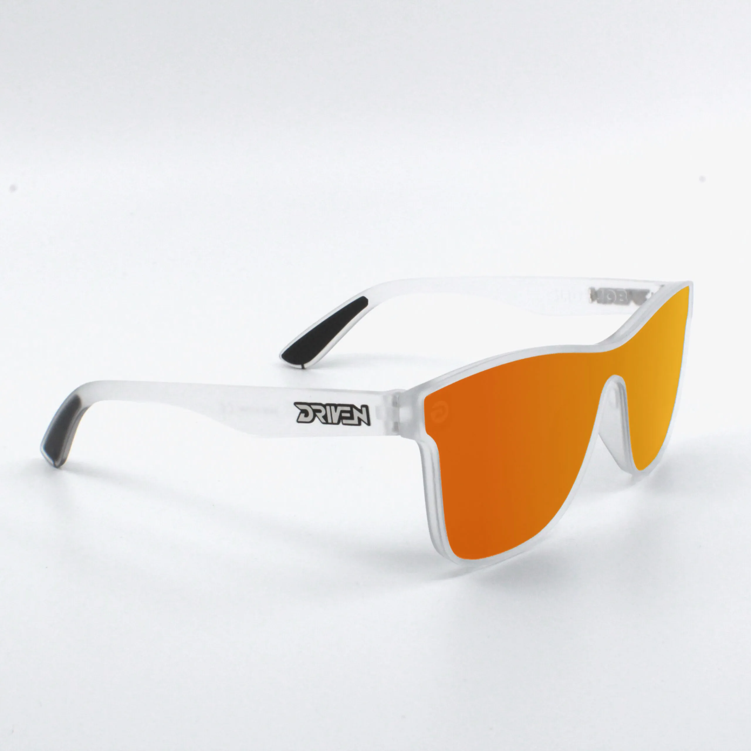 Driven Sunglasses - Slide Job Matte Clear Black Acid Apparel