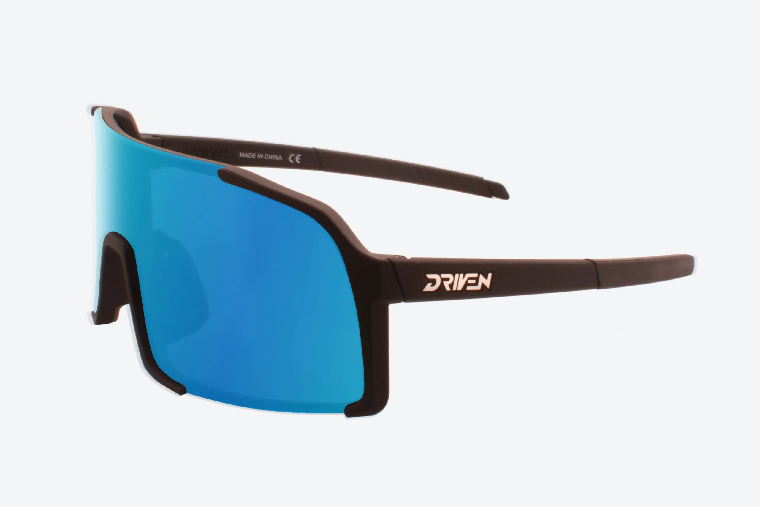 Driven Sunglasses - Octane Matte Black Black Acid Apparel