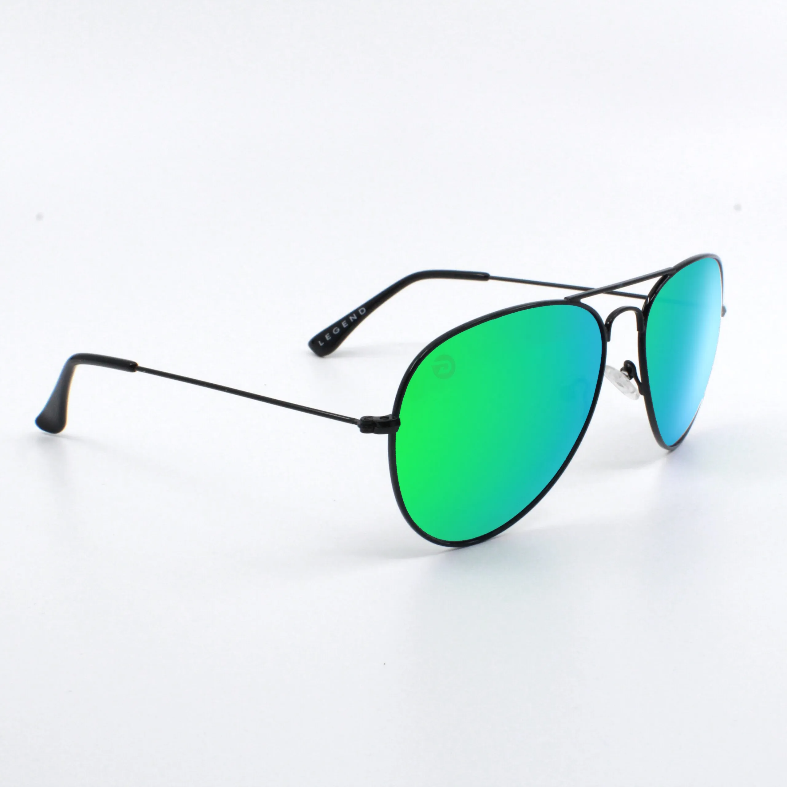 Driven Sunglasses - Legend Black Aviator Black Acid Apparel