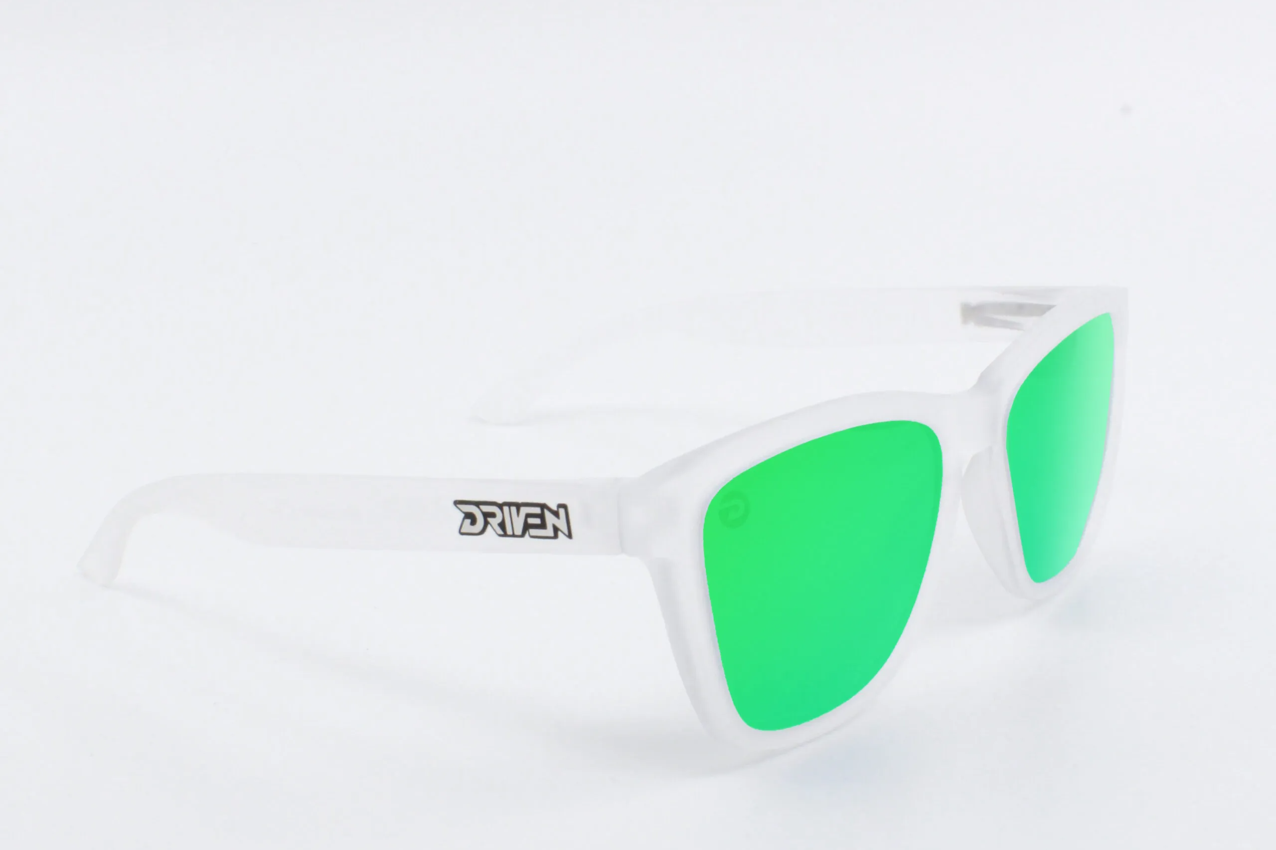 Driven Sunglasses - Classic Matte Clear Black Acid Apparel