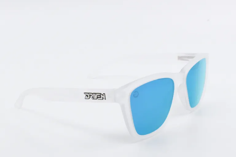 Driven Sunglasses - Classic Matte Clear Black Acid Apparel