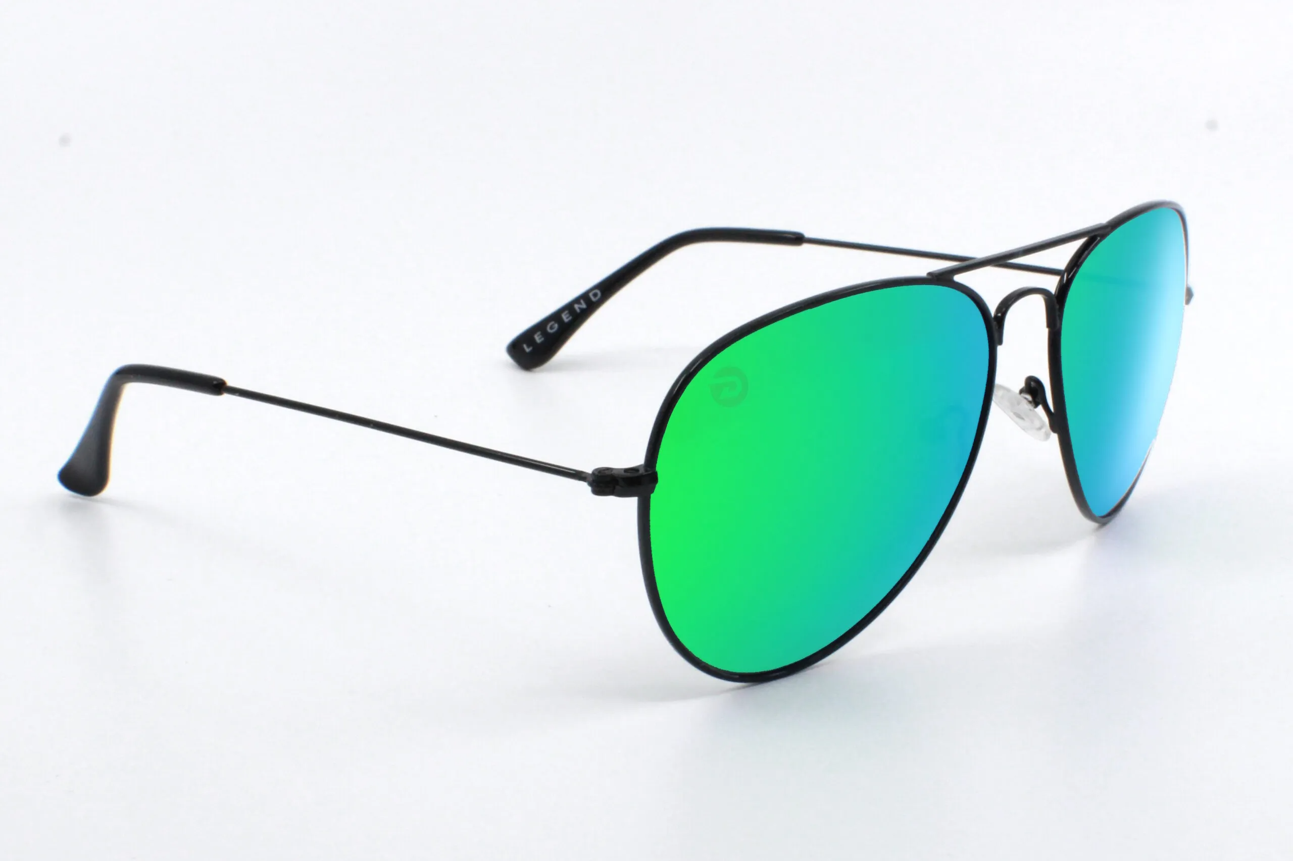 Driven Sunglasses - Legend Black Aviator Black Acid Apparel