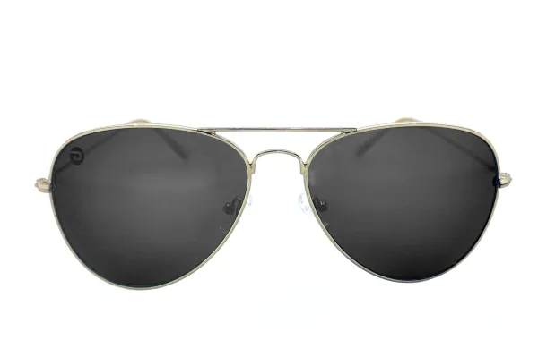 Driven Sunglasses - Legend Gold Aviator Black Acid Apparel