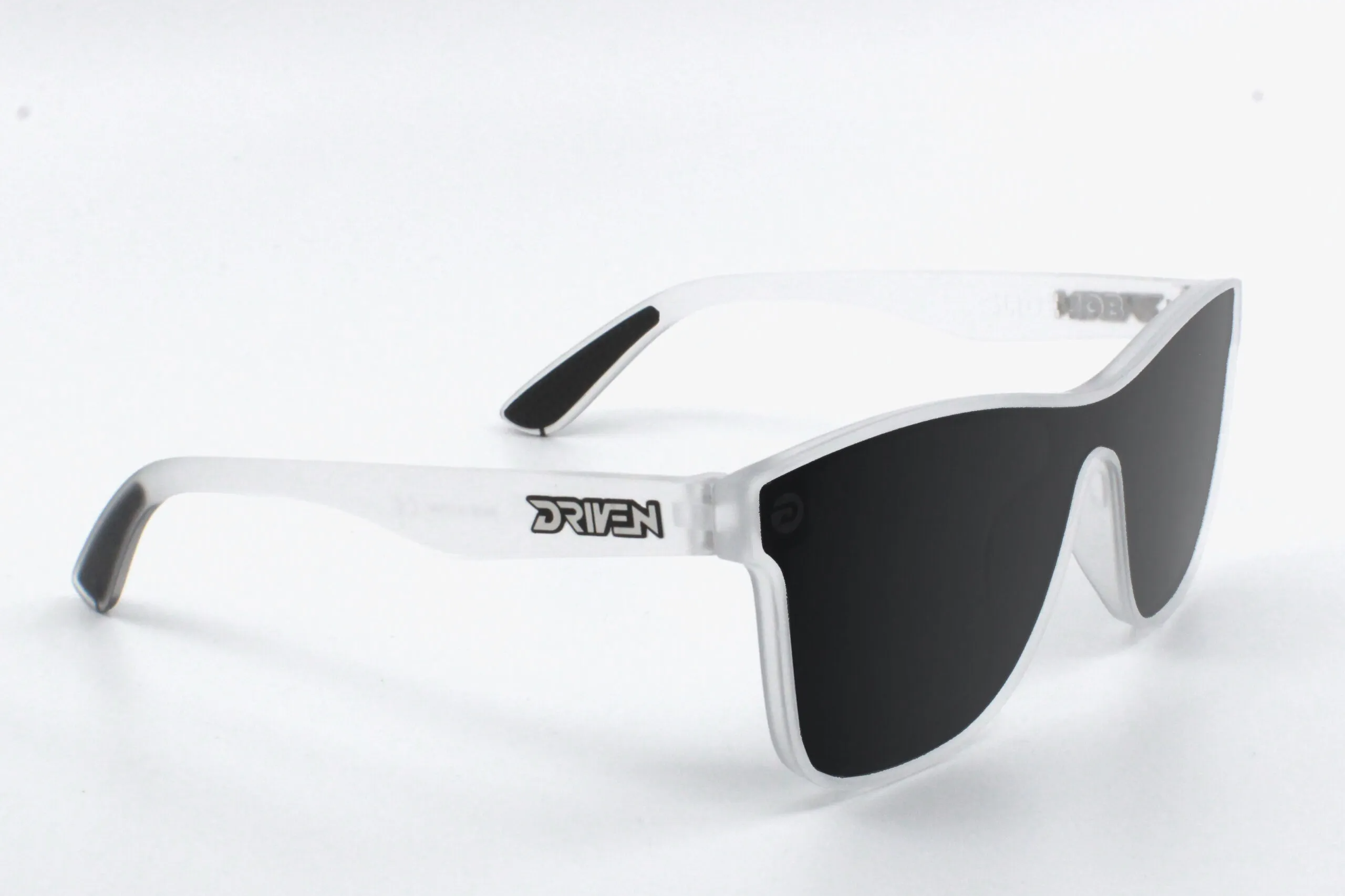 Driven Sunglasses - Slide Job Matte Clear Black Acid Apparel