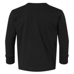 Black Rabbit Skins toddler long sleeve, back view