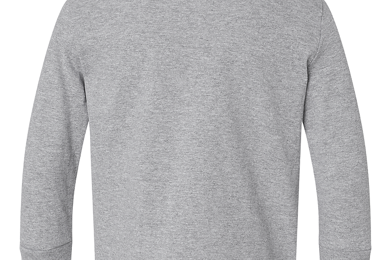 Heather Rabbit Skins toddler long sleeve, back view