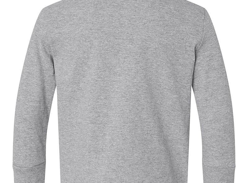 Heather Rabbit Skins toddler long sleeve, back view