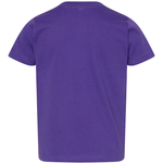 Purple Rabbit Skins toddler tee shirt, back view