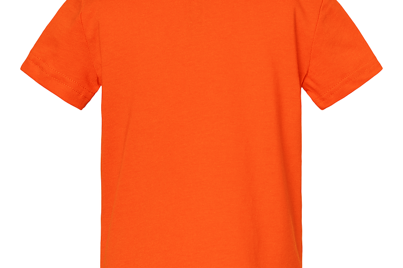 Orange Rabbit Skins infant tee shirt, back view