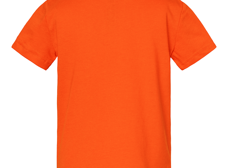 Orange Rabbit Skins infant tee shirt, back view