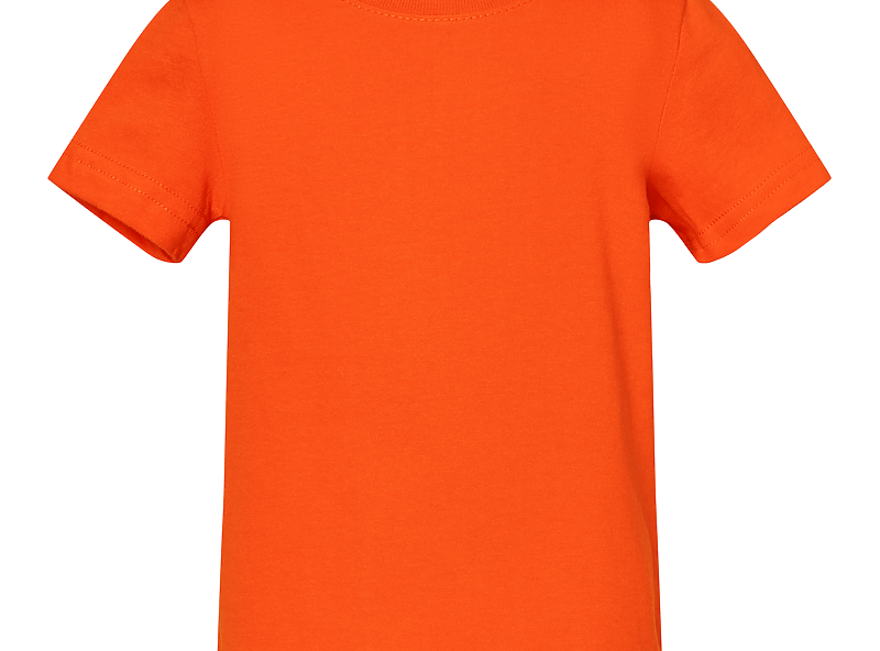 Orange Rabbit Skins infant tee shirt, front view