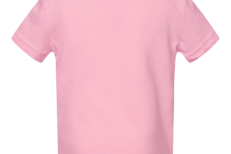 Pink Rabbit Skins infant tee shirt, back view