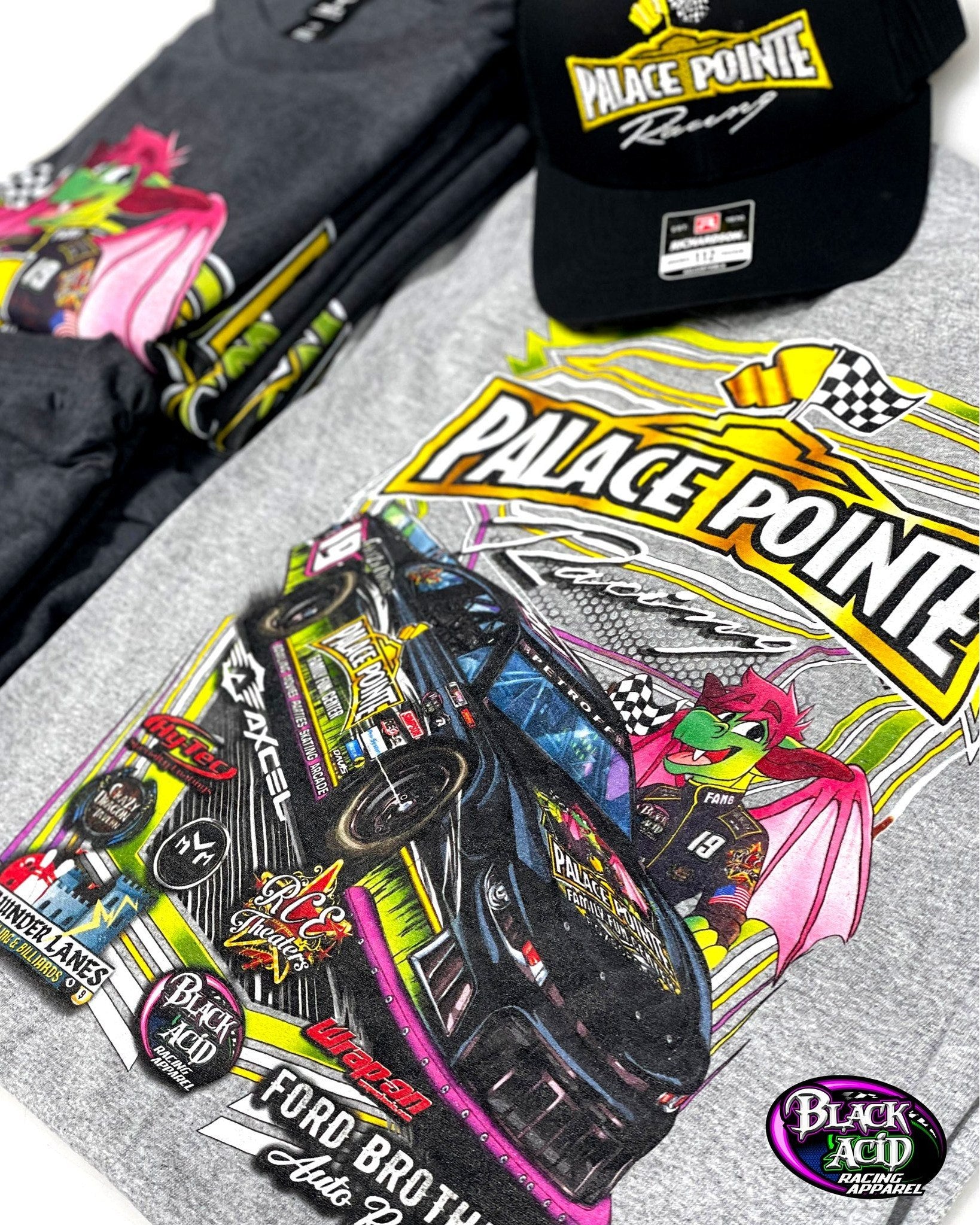 Insane Racing Merchandise Custom Racing Tshirt Setup - Black Acid Apparel