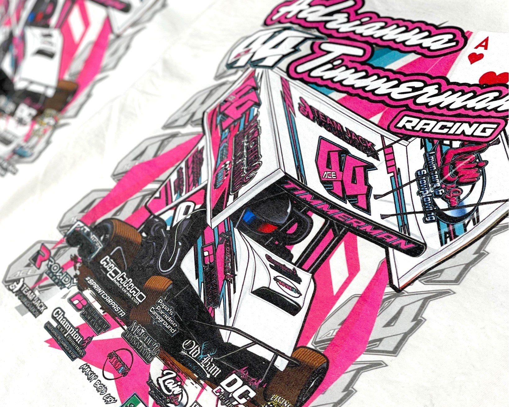 Custom Racing Tshirt Setup Black Acid Apparel