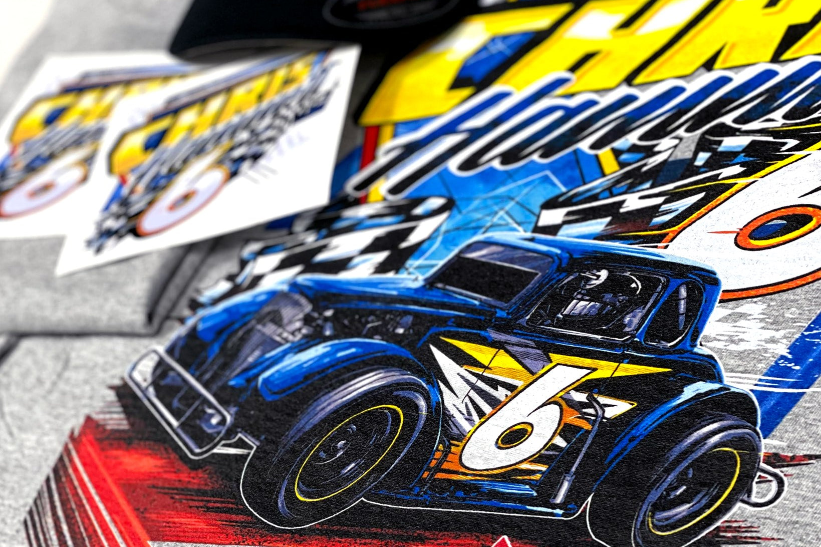 12 Shirts - 12 Hats - Short Track Saturday Night Bundle Black Acid Apparel