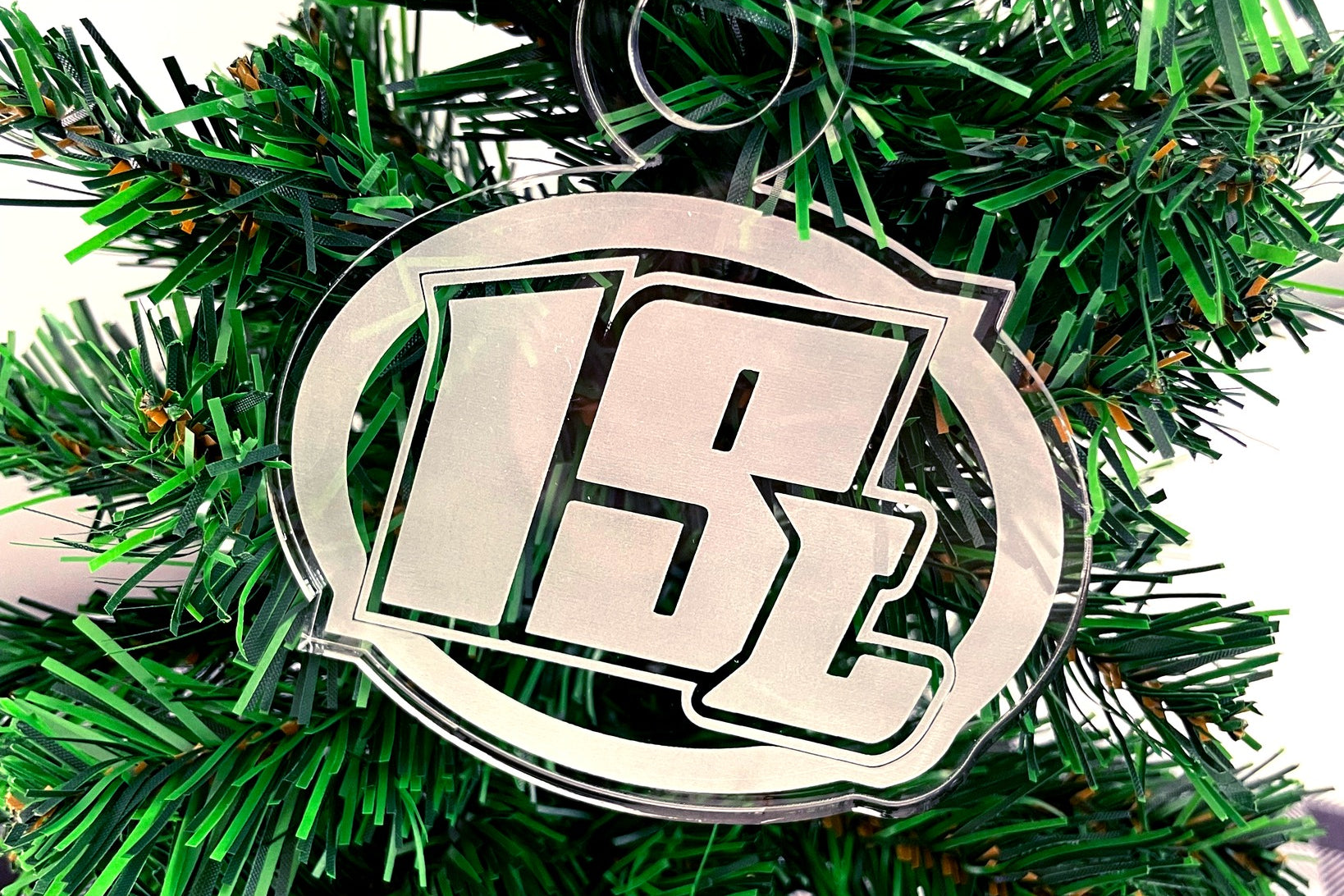 Racer Name & Number Ornament Black Acid Apparel