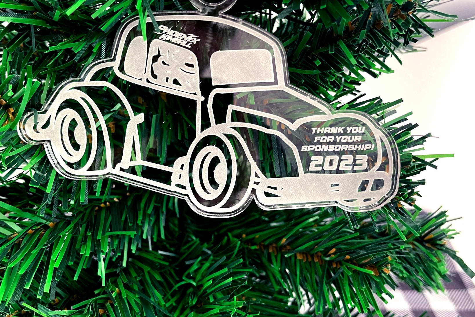 Racecar Ornament Black Acid Apparel