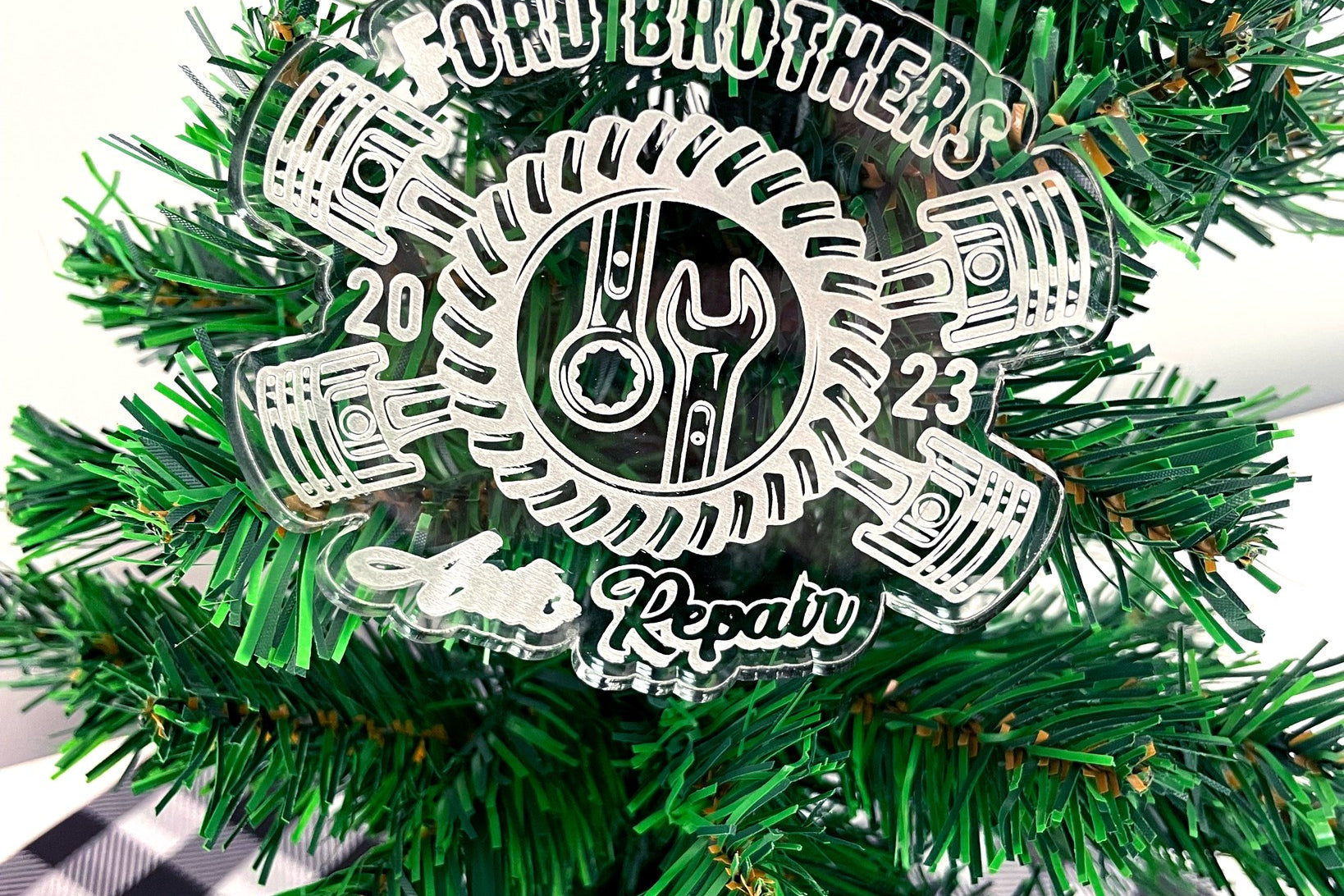 Business Logo Ornament Black Acid Apparel